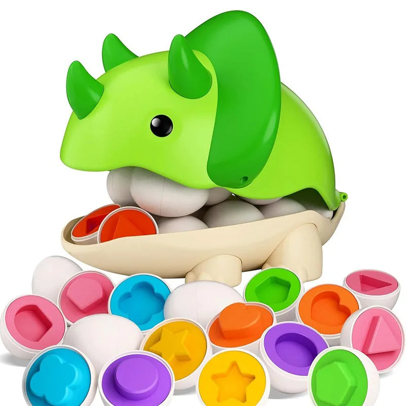 Matching Eggs Toys for Kids 1 2 3Toddlers Montessori Toys Easter Eggs Baby Shape Sorter Games Children Educational Learning Toys