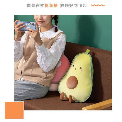 Peluche de aguacate, plátano, zanahoria y hongo, para dormir, cama, sofá, regalo de cumpleaños, nueva idea