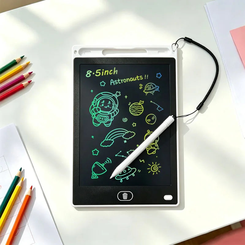 Tablet de Desenho LCD de 8,5 Polegadas – Lousa Eletrônica de Escrita e Desenho – Portátil – Brinquedo Educativo e Presente para Crianças