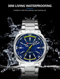 CURREN 8455 Men's Quartz Watch Large Dial Waterproof Stainless Steel Strap Casual Business Elegant Watches for Men Reloj Hombre