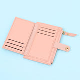 Cute Fashion PU Leather Mini Coin Purse Women Solid Color Credit Card Holder Bags Small Wallet Money Bag Purse Card Holder