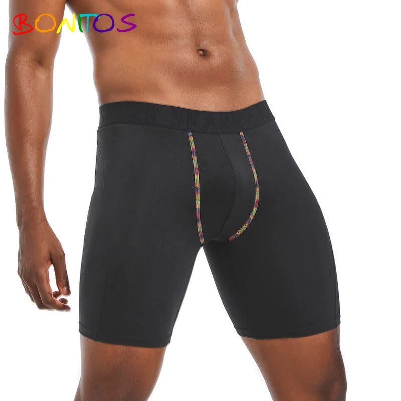 long Men's panties Sports Leggings boxershorts mens polyester underwear man boxers shorts Quick-drying boxer for men underpants
