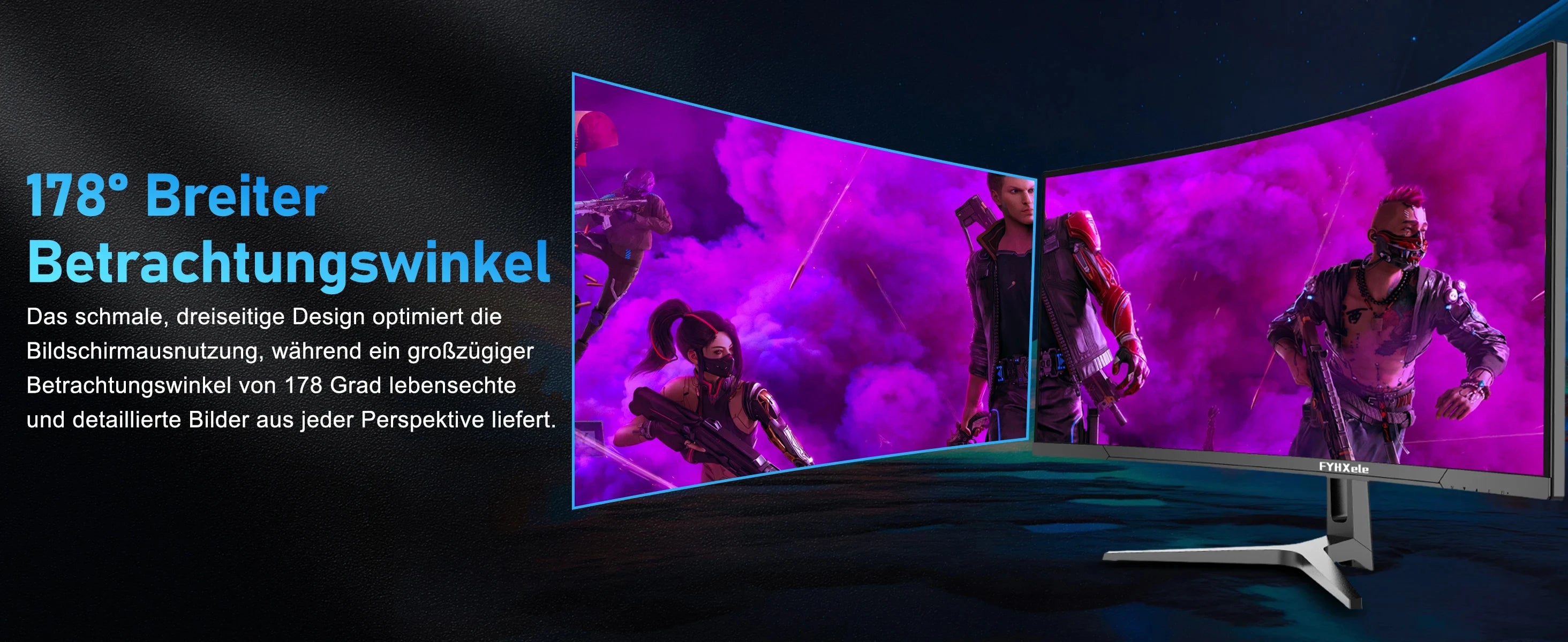 FYHXele 34 inch 99% sRGB Gaming Office Curved Screen 165Hz Refresh Rate 1ms High Reaction Speed Equipped With 3440*1440P Resolution HDMI or DP Interface 21::9 Proportional Screen