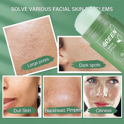 Original Green Tea Deep Remove Blackheads Acne Mud Mask Stick Shrink Pores Dispel Acne Cream Treat Pimple Korean Clean Skin Care