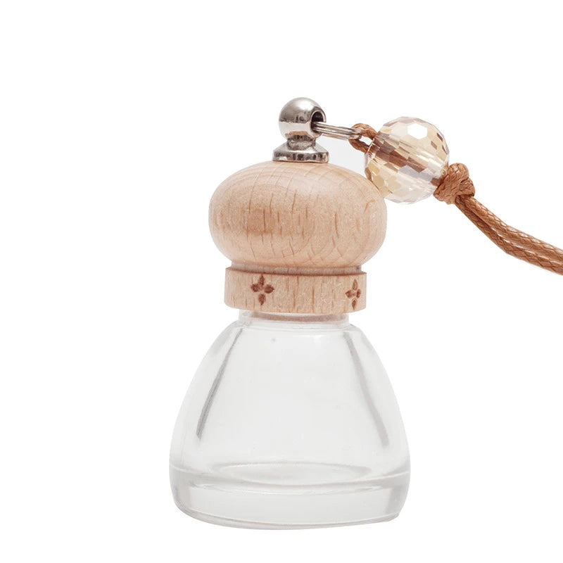 1Pc 8ML Conical Flask Empty Bottle Car Pendant Car Essential Oil Diffuser Fragrance Air Freshener Scent Perfume Bottle Ornament