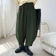 Women's Vintage Loose Carrot Pants, Wide Leg Harem Pants 