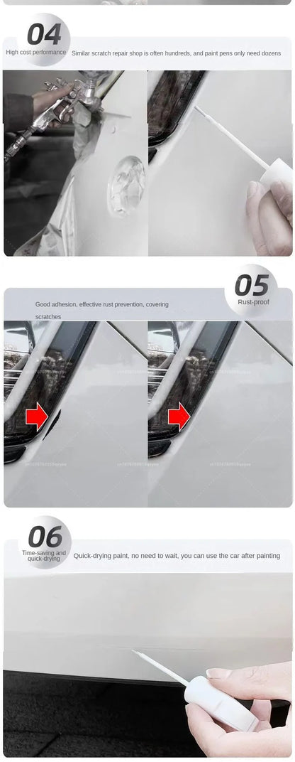 Suitable for Mazda 3, CX3, CX4, CX5, Mazda 6, Crystal Soul Dynamic Red Pearl White Clearcoat Pen, Automotive Paint Repair Set