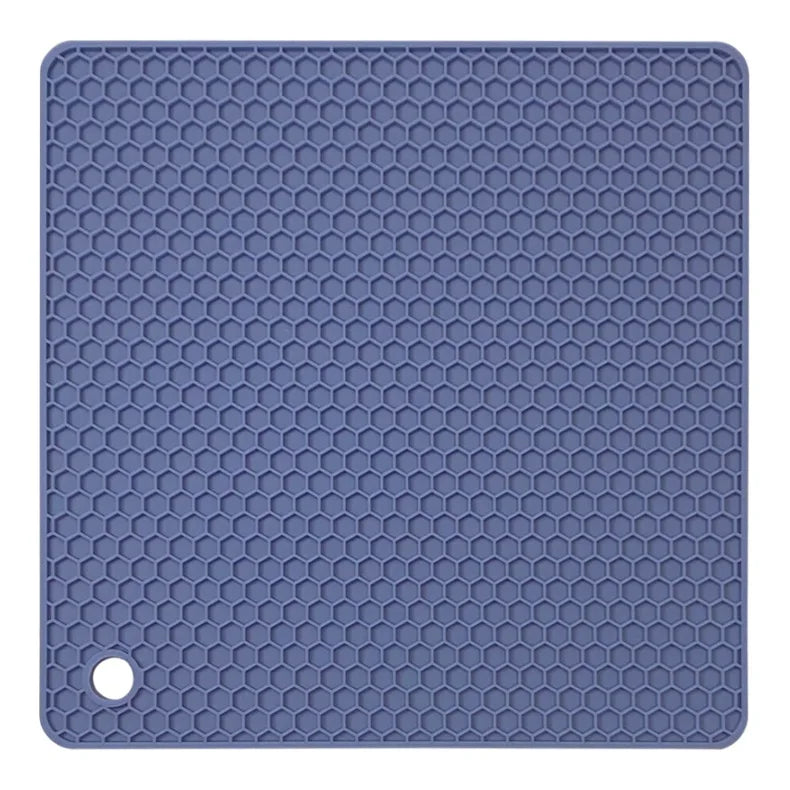 18cm Square Silicone Mat Heat Resistant Potholder Dining Table Placemat Non-slip Pot Holder Cup Coaster Kitchen Accessories