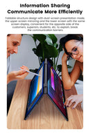2025 15.6 Dual Screen 1920*1080P 60Hz Touch/Non-Touch Portable Monitor IPS Low Blue Light Eye Protection 360° Folding Drive-free