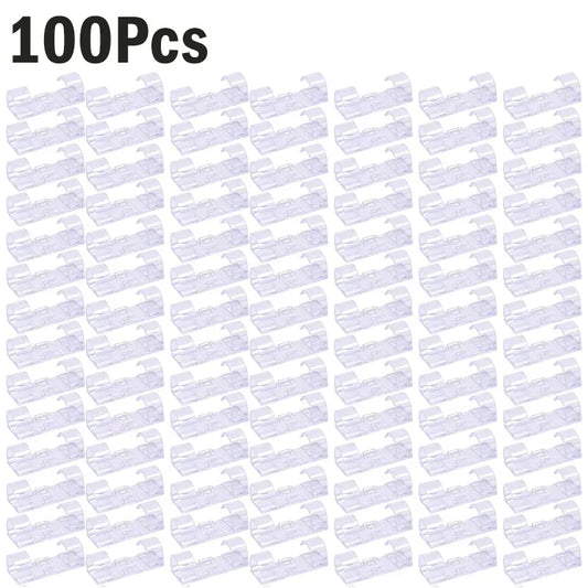1/100Pcs Cable Clips Self-Adhesive Cable Organizer Cord Management System Cord Holder for Wire Management Desk Car Office Home