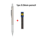 Mechanical Pencil Set 0.3 0.5 0.7 0.9 1.3 2.0mm Full Metal Art Drawing Painting Automatic Pencil with Leads Office School Supply
