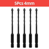Cross Hex Tile Drill Bit For Glass Concrete Ceramic Tile Hole Opener Tungsten Carbide Hard Alloy Bits Set Tools 3 4 5 6 8 10 12mm