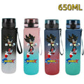 650ML Sonic Hedgehog Sport Water Bottle Large Capacity Cartoon Portable Plastic Water Bottle Drinking Cup Student Birthday Gifts