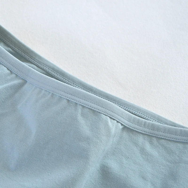 3PCS/Set Women's Sexy Seamless Cotton Panties Plus Size Underwear Female Underpants Girls 6 Solid Color Soft Briefs Lingerie 8815