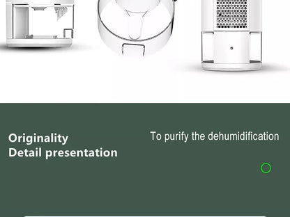 Electric Dehumidifier Moisture Absorbers Air Dryer With 1000ml Water Tank Quiet Air Home Dehumidifier For Bedroom Wardrobe