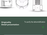 Electric Dehumidifier Moisture Absorbers Air Dryer With 1000ml Water Tank Quiet Air Home Dehumidifier For Bedroom Wardrobe