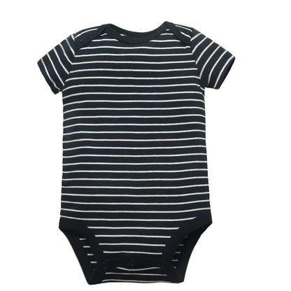 Lote de 5 monos para bebés y niñas, 100 % algodón, de manga corta, para recién nacidos de 6 a 24 meses.