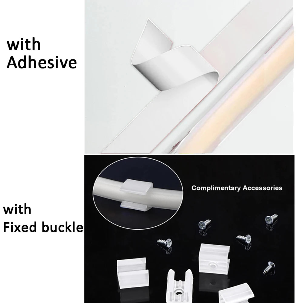 Tira de LED de 220 V con interruptor de encendido/apagado, resistente al agua, flexible, para dormitorio, cocina, jardín, iluminación exterior.
