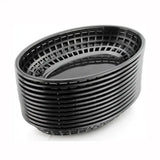 Photo Prop Plastic Food Baskets Reusable Colorful Bread Plate Oval Shape Basket Serving Desktop Decor