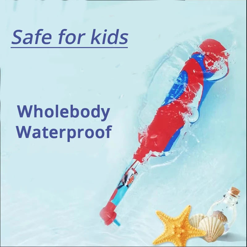 Cepillo de dientes eléctrico Oral-B Kids con cerdas suaves y cabezal reemplazable con temporizador de 2 minutos para niños mayores de 5 años.