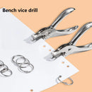 New Hand Held Metal Stationery Round Hole Paper Punch Bind Paper Perforator Cutter Corners Hole Punch DDK02