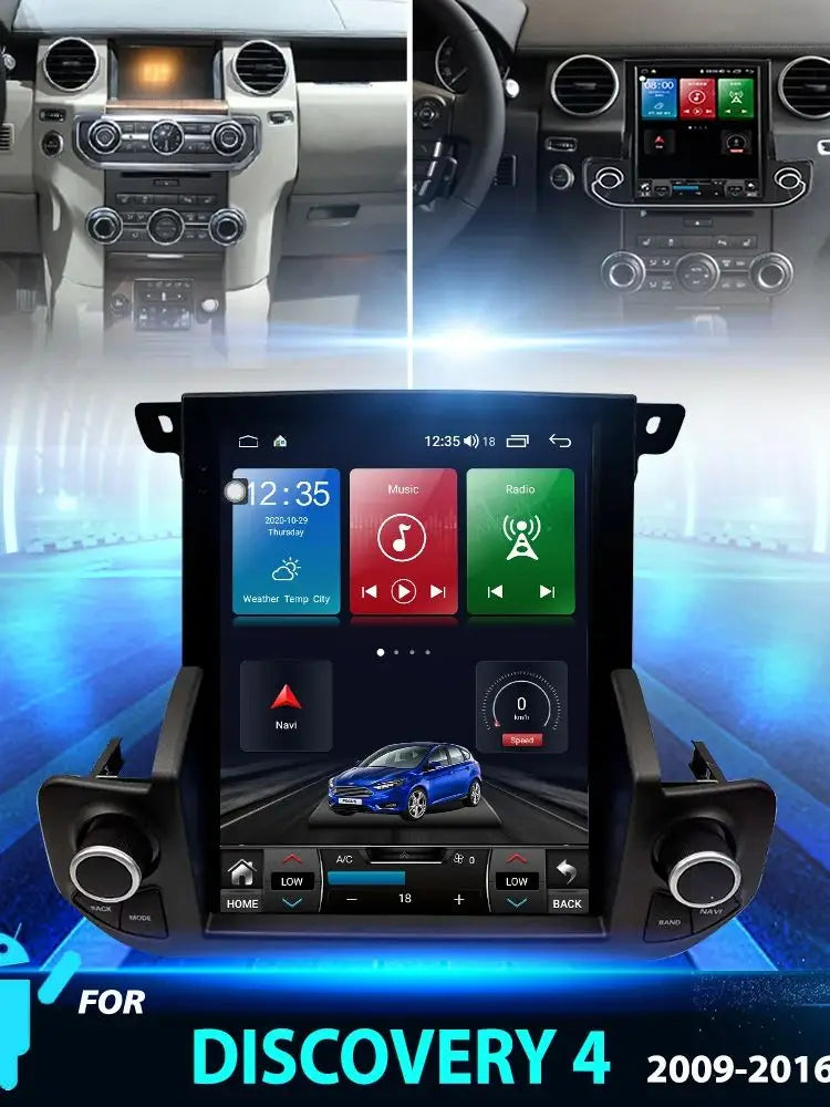 Android 14 For Land Rover Discovery 4 LR4 2009-2016 Car Radio Automotive Multimedia Tesla Screen Carplay Auto Bluetooth GPS 4G