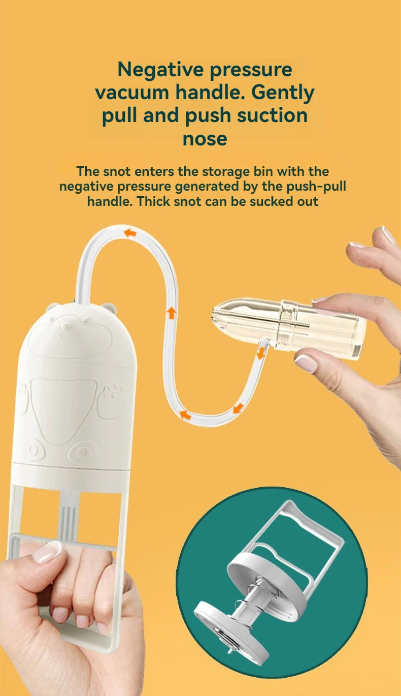 New Fashion Baby Nasal Aspirator Powerful Hand Pump and Non-invasive Nose Tip Hygienic & Comfortable Nose Suction for Baby