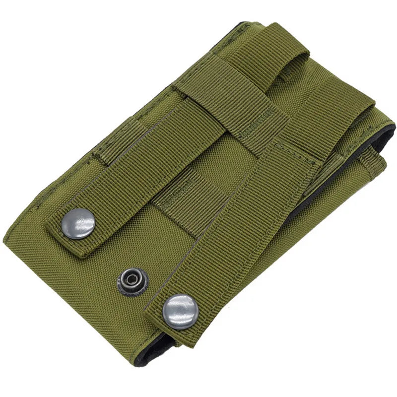 Bolsa de camuflaje para exteriores, soporte para teléfono, funda deportiva para cinturón, impermeable, de nailon, EDC, para caza deportiva, bolsas de camuflaje en mochila