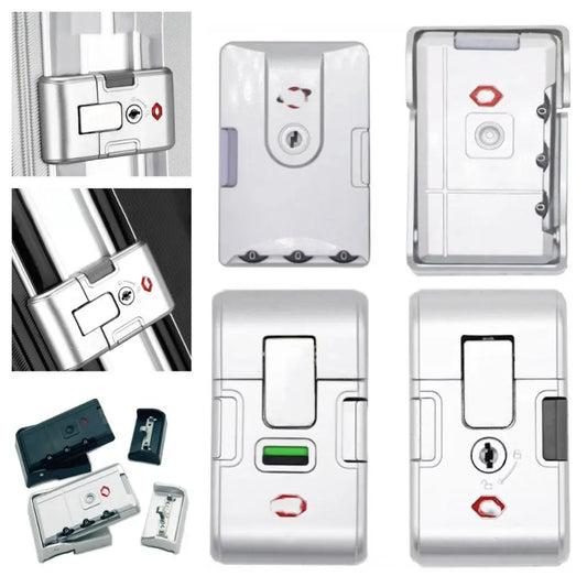 Black Silver Luggage Paasword Lock Anti Theft Repacement Travel Bag Key Lock Lock Catch Security Tool Suitcase Lock Buckle