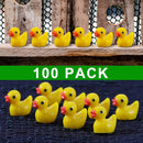 100/200Pc/set Mini Resin Ducks Tiny Duck Miniature Figures Bulk Little Duck Charms for Party, DIY Micro Landscape Decorations