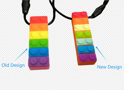 Silicone Baby Teether Toy, Colorful Toys, Christmas Teethers, Autism Sensory Chew, Oral Motor Therapy Tools, Teething Necklace
