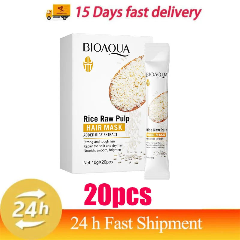 Mascarilla capilar mágica profesional reparadora natural que previene la sequedad, las puntas abiertas, repara el daño, el frizz y los enredos. Cuidado suave y liso en 5 segundos.