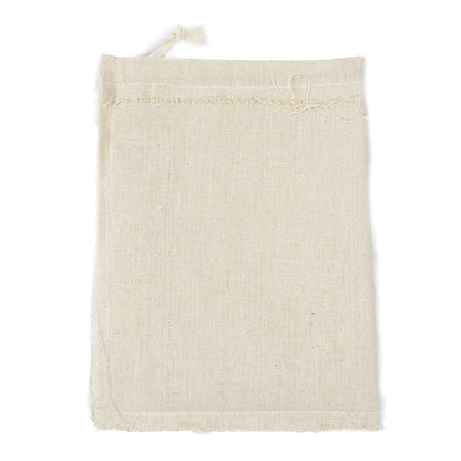 Travel Drawstring Cotton Linen Storage Bags Multiple Sizes Beige Coin Money Pouch ID Credit Cards Gifts Jewellery Organizer Bags