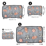 Soft Cozy Dog Bed Mat For Small Large Dogs Bone Star Avocado Print Warm Mattress Pet Cat Sleeping Blanket Puppy Travel Supplies