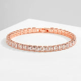 Real 3MM D VVS Moissanite Tennis Bracelet Passes Diamond Sparkling Test Solid S925 Jewelry Wedding Women Gift