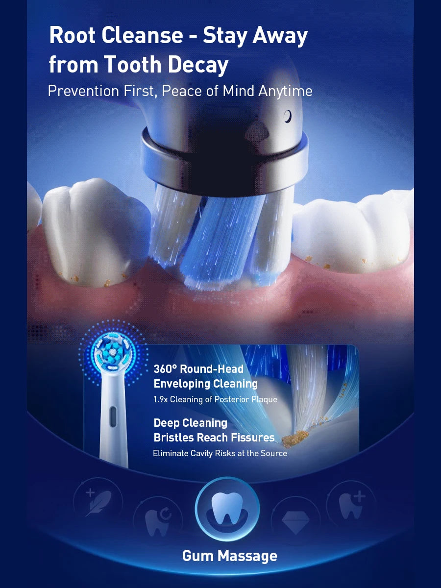 Oral B io series 7 Electric Toothbrush with 5 Brushing Modes 3D Clean Teeth  Pressure sensor 2 Minutes Smart Timer