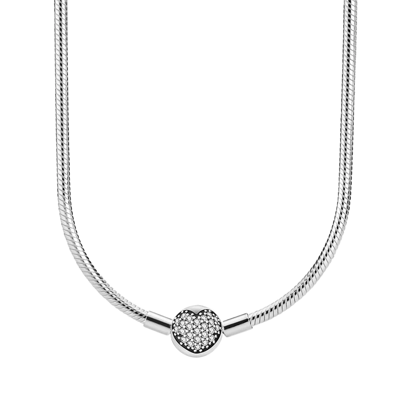 Pulsera de plata de ley 925 para hombre y mujer, adecuada para collares, accesorios elegantes, regalos boutique de alta gama, nuevo 
