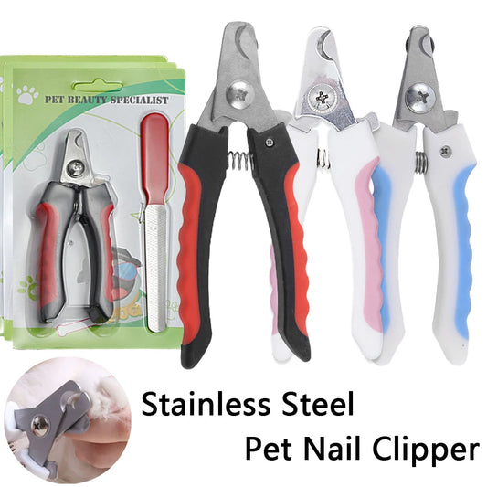 Cortaúñas profesional para mascotas, de acero inoxidable, para perros y gatos, ahorra trabajo y es práctico para el cuidado de perros.