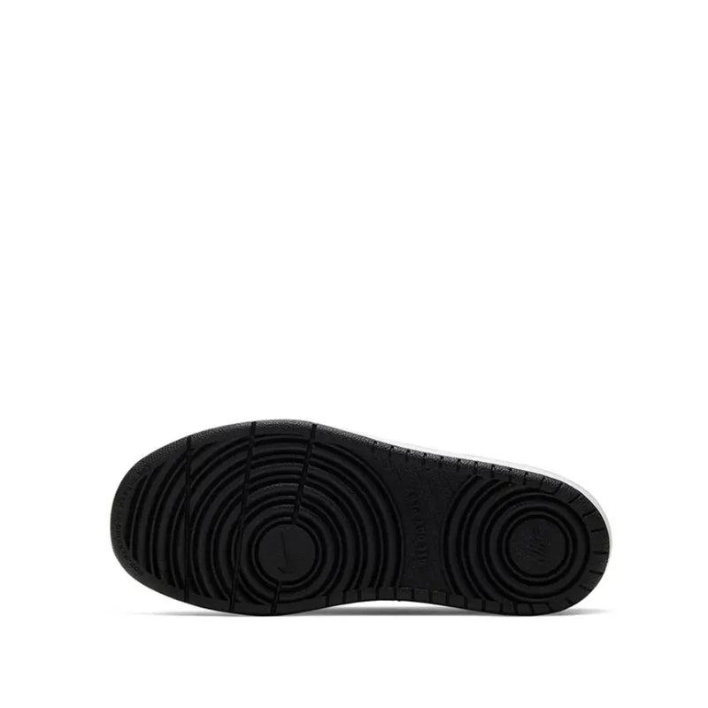 Tênis Nike Court Borough Low 2 branco e preto para crianças e crianças de meia-idade