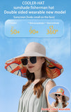 Xinbaoguan 100% Cotton European and American Cross-Border Women's New Double-Sided Fisherman Hat Summer Enlarged Brim Sun Hat