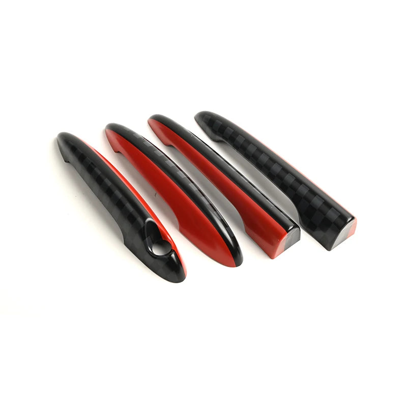 Black For Mini Cooper One D S JCW R55 Clubman 4Doors 2007-2014  Door Handle Covers Stickers Car-Styling Exterior Accessories