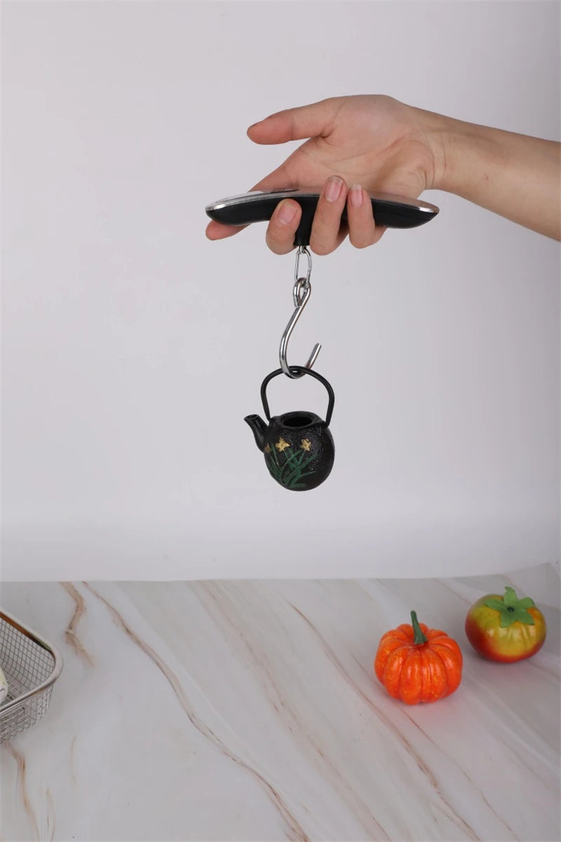 Portable Scale Digital LCD Display 110lb/50kg Electronic Luggage Hanging Suitcase Travel Weighs Baggage Fishing Scale with Hook
