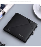 Men's Slim Wallet Genuine Leather Mini Purse Casual Design Bifold Wallet Brand Short Slim Wallet WILLIAMPOLO Luxury brand