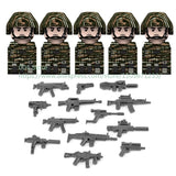 Military Special Forces Action Figure Building Blocks Ghillie Suit Weapons Sniper SWAT Ghost KSK Police Bandit Boy Toy Gift F029