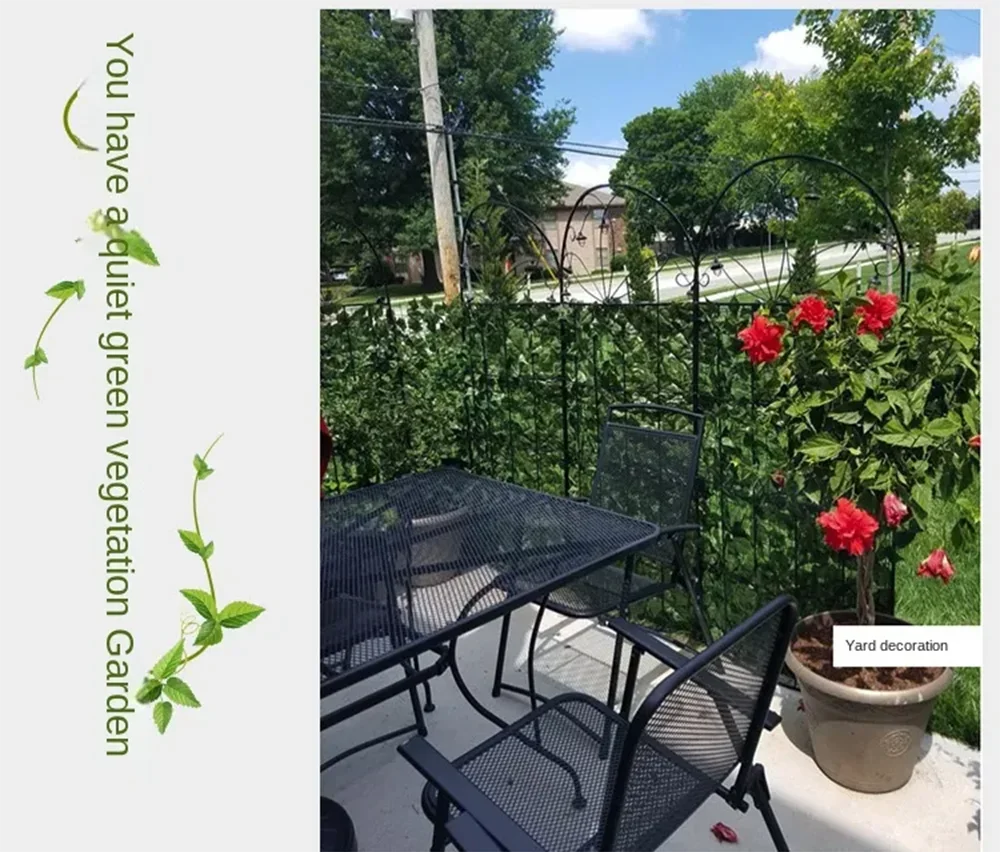 Artificial Ivy Hedge Green Leaf Fence Panels Faux Privacy Fence Screen for Home Outdoor Garden Balcony Decoration