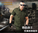 Short Sleeved Shirts Men Tactical T-shirt Spring Summer Workwear Cotton Vintage Shirt  Army Embroidery Pocket Cargo Tees