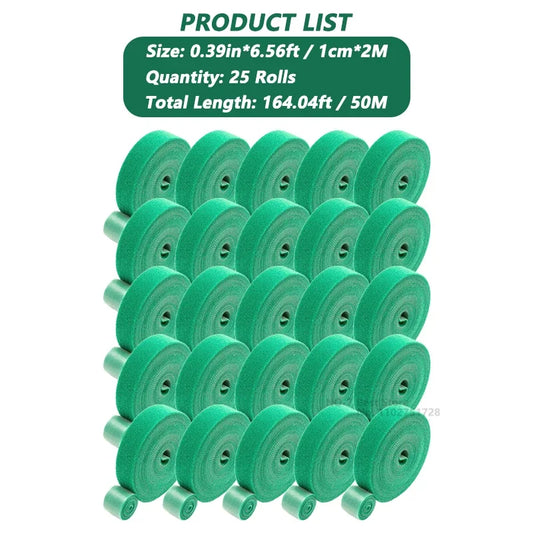 Laço De Cabo De Nylon Para Plantas Flores Crescendo Escalada, Suporte De Plantas Reutilizáveis, Prendedor De Gancho E Loop, Acessórios De Jardim