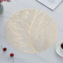 Placemats Set of 1/4Pc Light Luxury Placemat Table Mat Wide Application PVC Table Decor Round Protector Mat Heat Resistant Pad