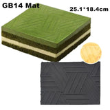 Molde de silicona suizo para tartas, molde para troncos de Navidad, molde grande para buche, tapete para fondant, moldes para impresión de encaje 