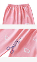 Cotton baby girl clothing winter newborn baby clothing set 2 sets of spring children's pajamas 0-5 year old baby cartoon casual